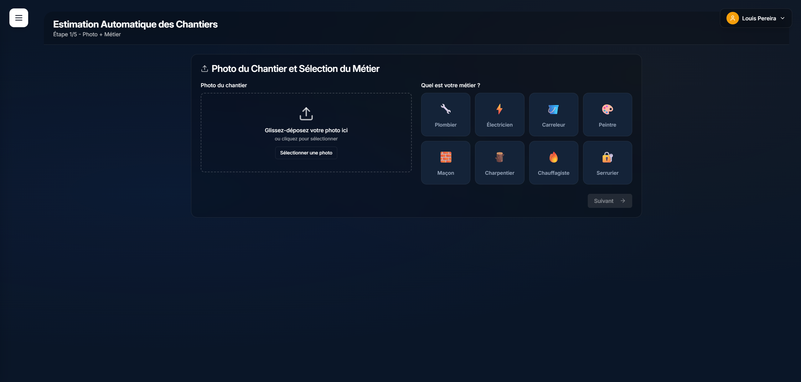 Exemple — estimation par photo (personnalisable)